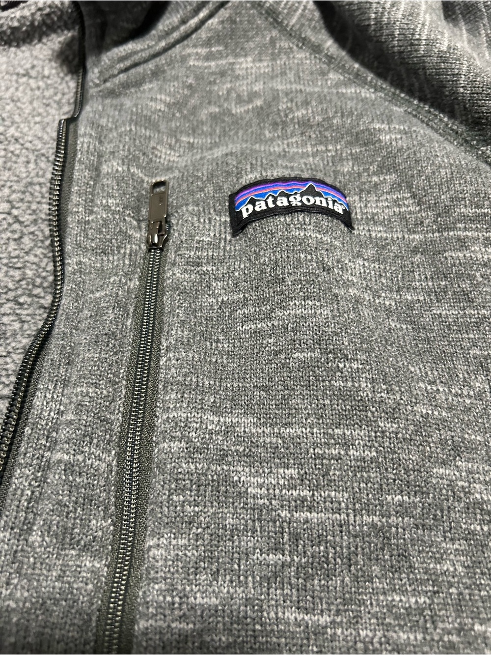 Patagonia Men's Better Sweater Heather Gray Full-Zip. Sz Large - Picture 4 of 9